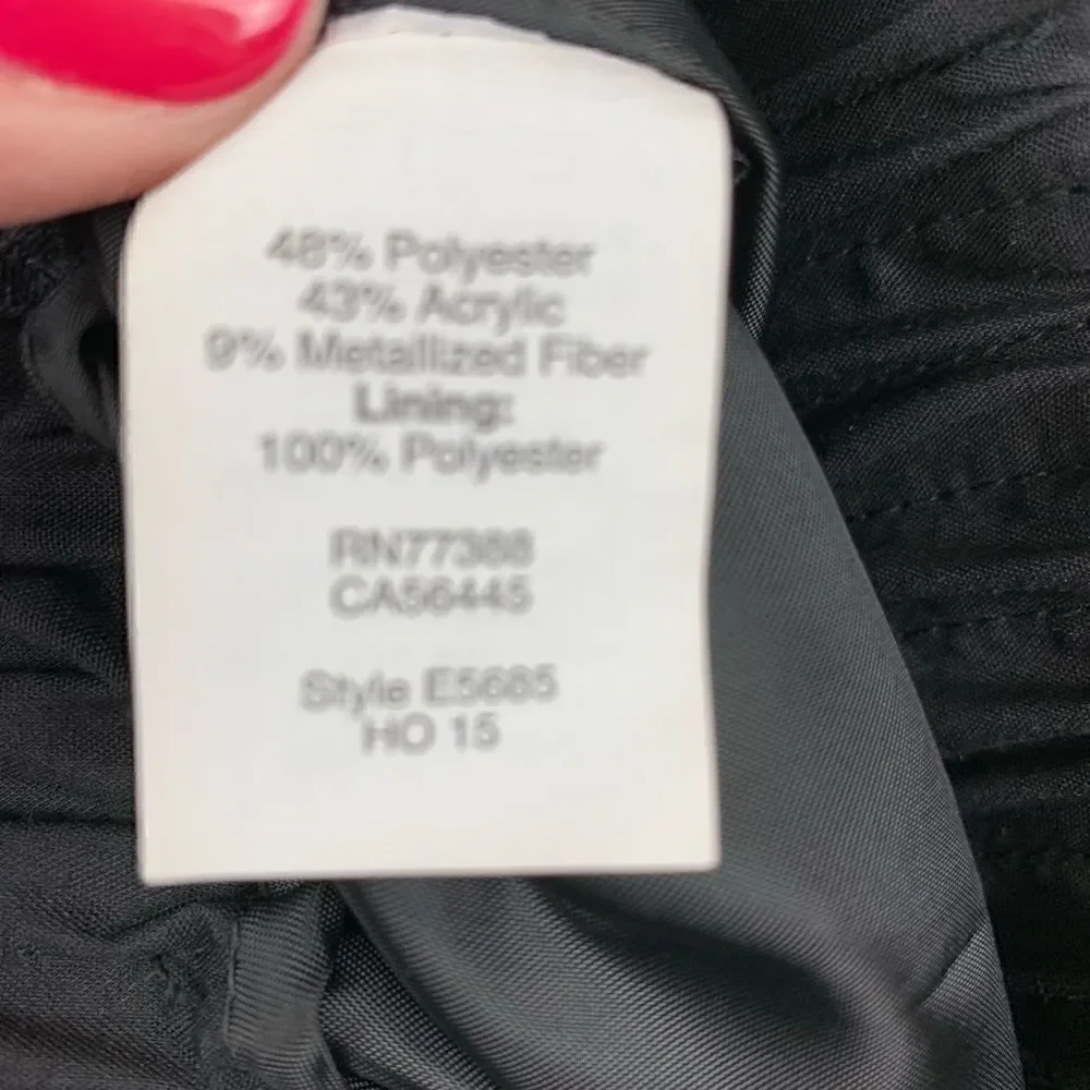J.Crew Factory Jacquard silver & black mini skirt